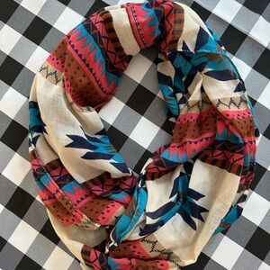 Boho Chic Multicolor infinity Scarf